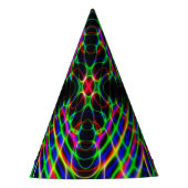 Neon Laser Light Psychedelic Abstract Feesthoedjes (Voorkant)