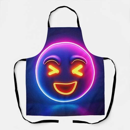 Neon Laughing Emoji Joy Schort (Voorkant)