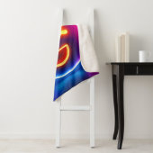 Neon Laughing Emoji Joy Sherpa Deken (In situ)