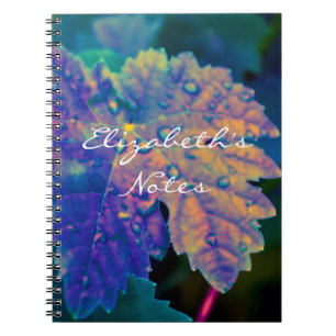 Neon Leaf Fine Art Fotografie Kleurrijke laptop Notitieboek
