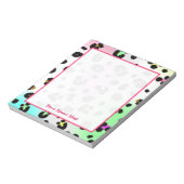 Neon Leopard Aangepast Notitieblok (Gedraaid)