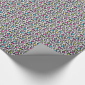 Neon Leopard Print Cadeaupapier (Hoek)