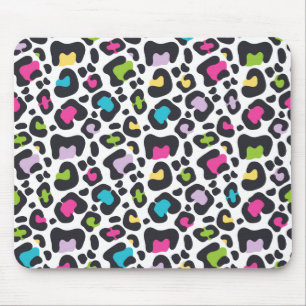 Neon Leopard Print Muismat