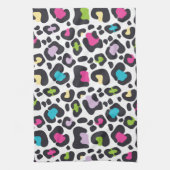 Neon Leopard Print Theedoek (Verticaal)