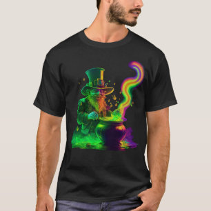 Neon Leprechaun Rainbow T-shirt