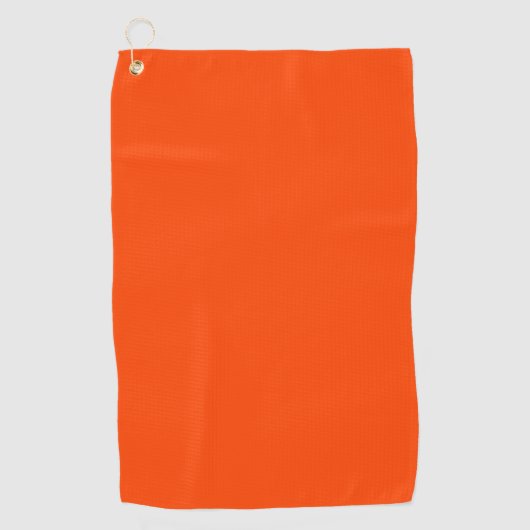 Neon, levendige Oranje Cornhole Set Golfhanddoek (Voorkant)