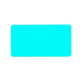 Neon lichtblauw 00ffer etiket (Voorkant)