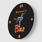Neon Light BAR - Aangepaste SIGN ManCave Grote Klok (Hoek)