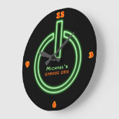 Neon Light GAMING DEN Persoonlijk Stroom Bord Grote Klok (Hoek)