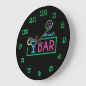 Neon Light Home Bar Horloge (Angle)