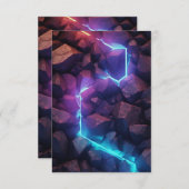 Neon Light Rocks Kaart (Voorkant / Achterkant)
