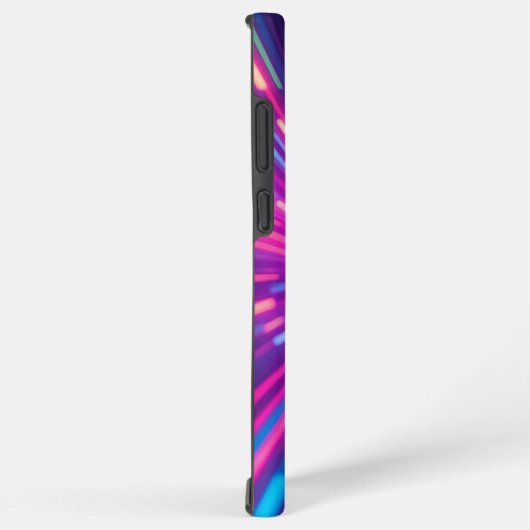 Neon Light Speed futuristische abstracte digitale  Samsung Galaxy Hoesje (Rechterkant)