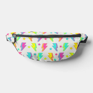 Neon Lightning Star Y2K Patroon Heuptasje