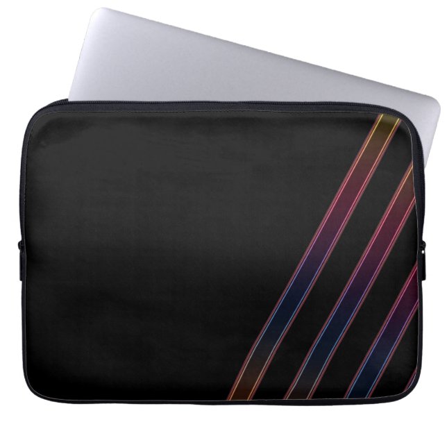 Neon Lights Laptop Sleeve (Voorkant)