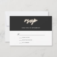 Neon Lights | Modern Wedding RSVP
