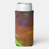 neon lights on cracked rock surface (Seltzer Achterkant)