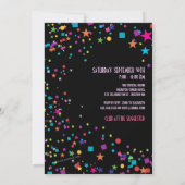 Neon Lights Sweet 16 Club Party Invitation (Dos)