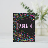 Neon Lights Sweet 16 Club Party Numéro de table Ca (Debout devant)