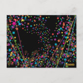 Neon Lights Sweet 16 Club Party Numéro de table Ca (Dos)