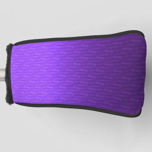 Neon lila verloop. golfheadcover (Voorkant)