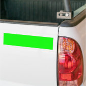 Neon Lime Green Achtergrond Bumpersticker (Op Truck)