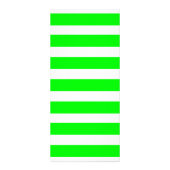 Neon Lime Green en White Stripes Pattern Novelty Reclamekaart (Achterkant)