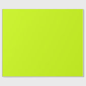 Neon Limoen Geel Effen Kleur | Klassiek | Elegant Cadeaupapier (Vlak)