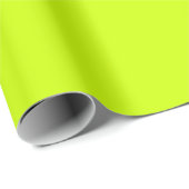 Neon Limoen Geel Effen Kleur | Klassiek | Elegant Cadeaupapier (Rol Hoek)