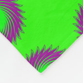 Neon Limoen Retro Fun Blanket aanpasbaar Fleece Deken (Hoek)