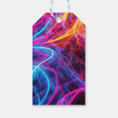 Neon Lines Cadeaulabel (Achterkant)