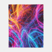 Neon Lines Fleece Deken (Voorkant)
