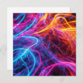 Neon Lines Kaart (Voorkant / Achterkant)