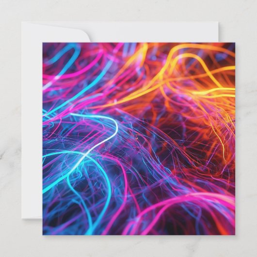 Neon Lines Kaart (Voorkant)