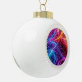 Neon Lines Keramische Bal Ornament (Links)