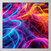 Neon Lines Poster (Voorkant)