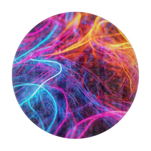 Neon Lines Snijplank (Voorkant)