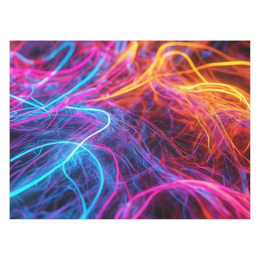 Neon Lines Tafelkleed (Voorkant (Horizontaal))