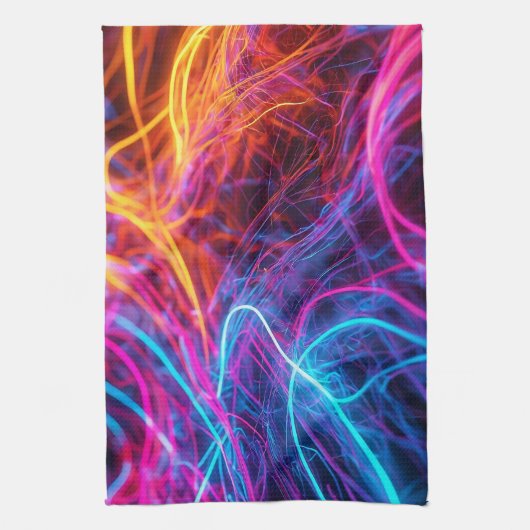 Neon Lines Theedoek (Verticaal)