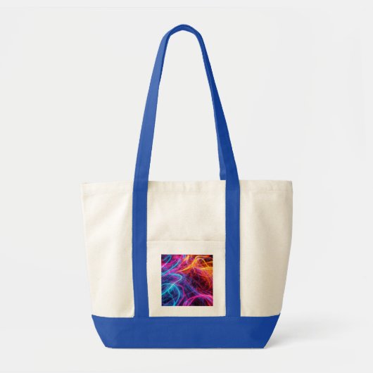 Neon Lines Tote Bag (Voorkant)