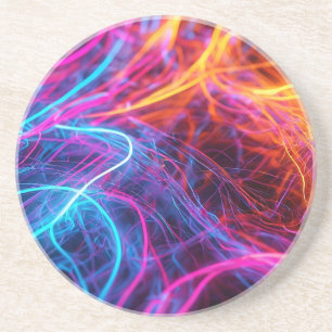 Neon Lines Zandsteen Onderzetter