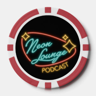 Neon Lounge Logo Hoesje Poker Chips