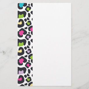 Neon Luipaardprint Briefpapier