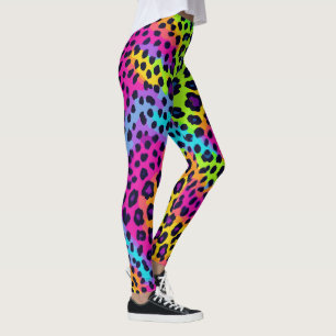 Neon Luipaardprint Leggings