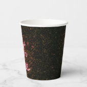 Neon Maar Eerst, Koffiepapier Beker (Achterkant)