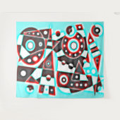 Neon Machine No. 5 Tapestry Wandkleed (Voorkant (horizontaal))