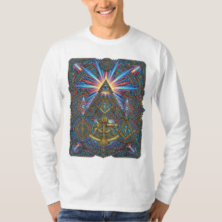 Neon Maçonnieke Geometrie T-shirt