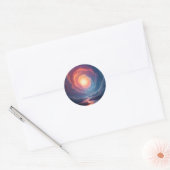 Neon Maelstrom -  Ronde Sticker (Envelop)