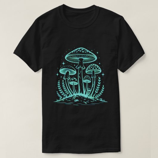 Neon Magic Mushrooms T-shirt (Design voorkant)