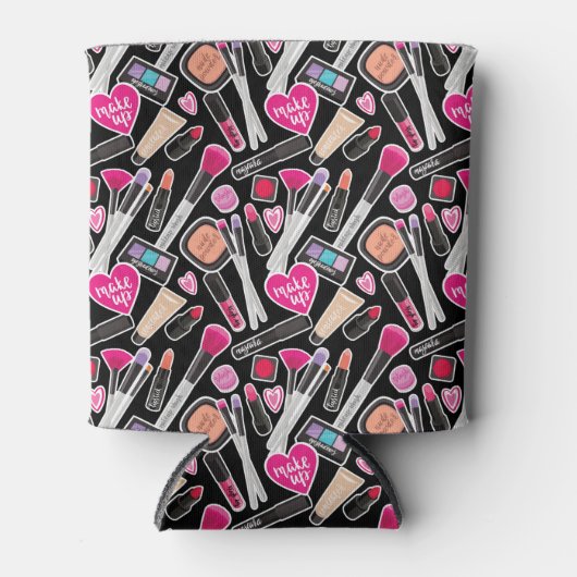 Neon Makeup Pattern Blikjeskoeler (Voorkant)