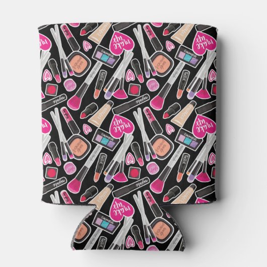 Neon Makeup Pattern Blikjeskoeler (Achterkant)